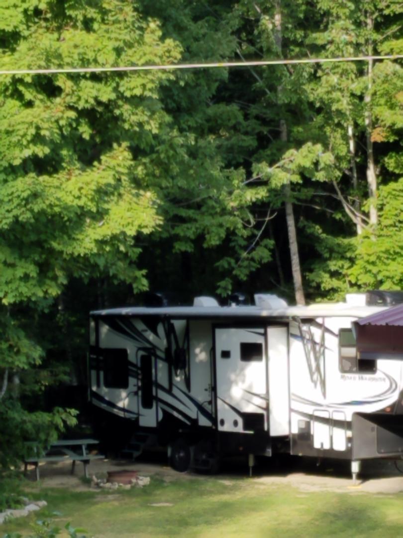 RV site at Sleeping Bear Campground