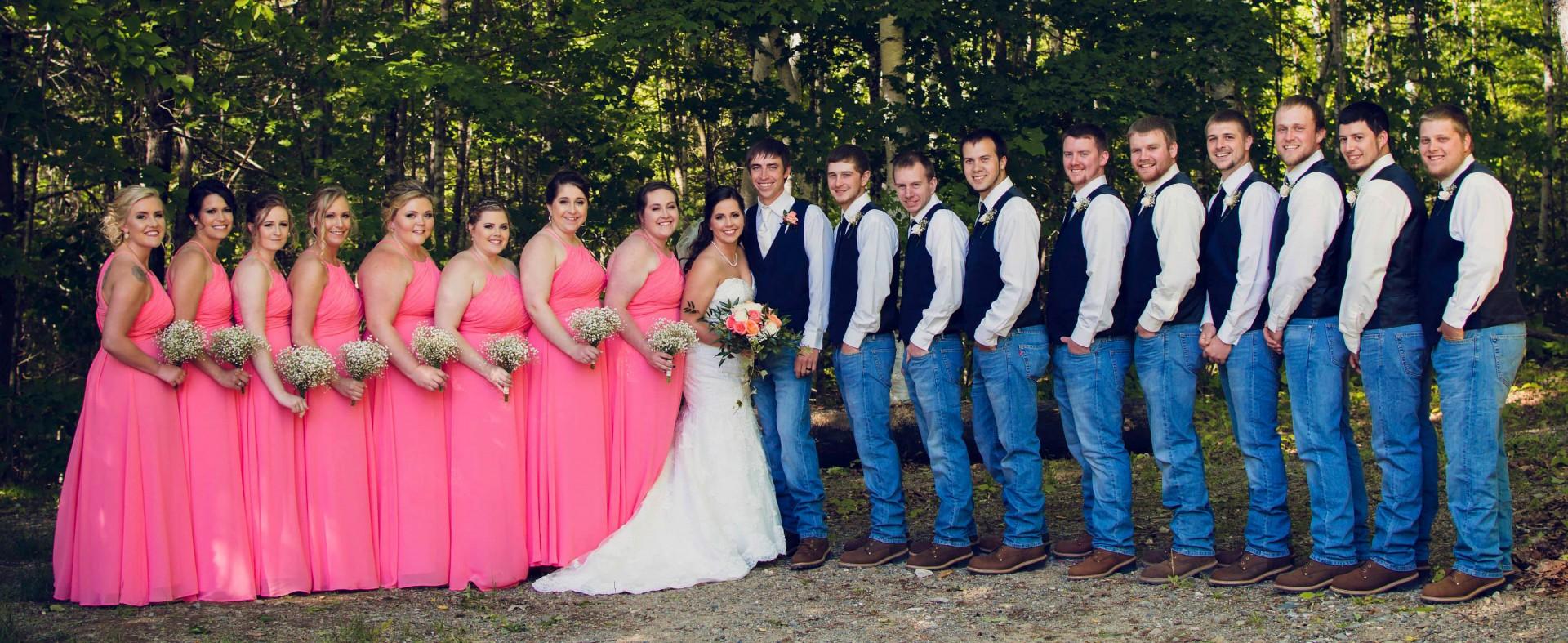 Wedding party at the Sleeping Bear pavilion